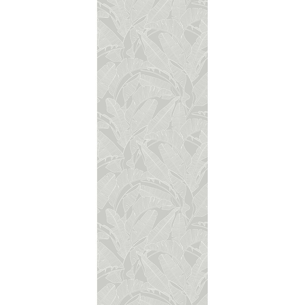 CLASSIC big palm leaves gray Wallpaper