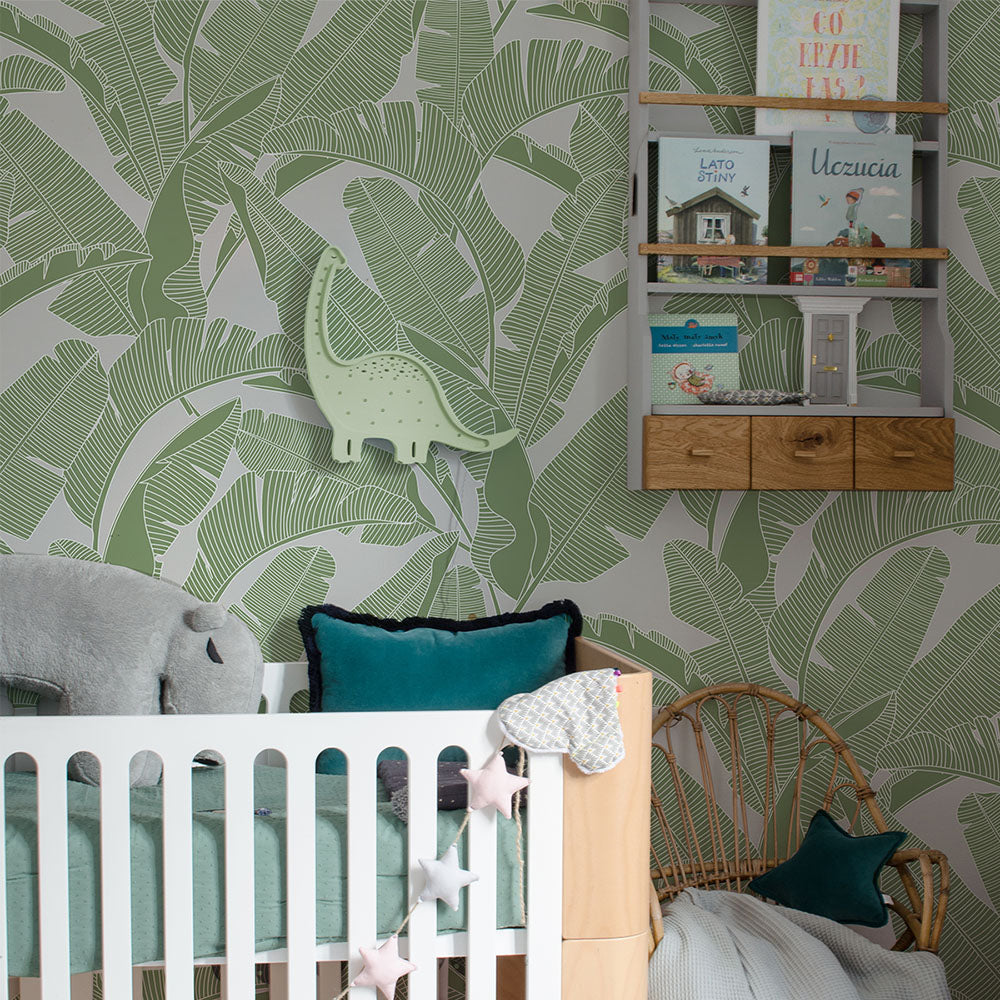 CLASSIC big palm leaves colors Wallpaper