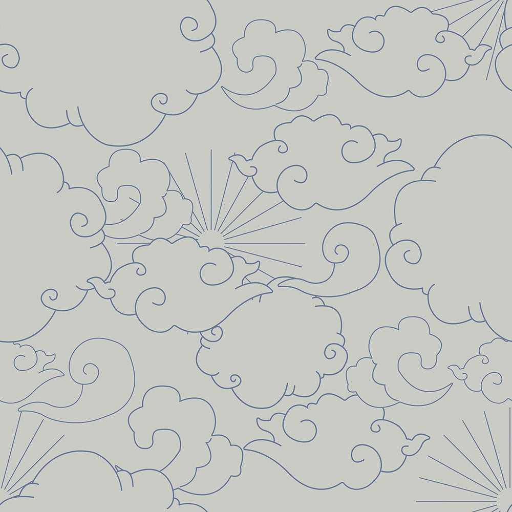 CLASSIC barocco clouds dark Wallpaper