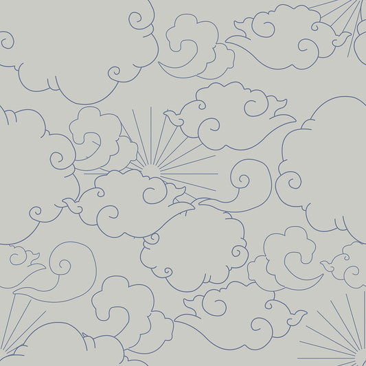 CLASSIC barocco clouds dark Wallpaper