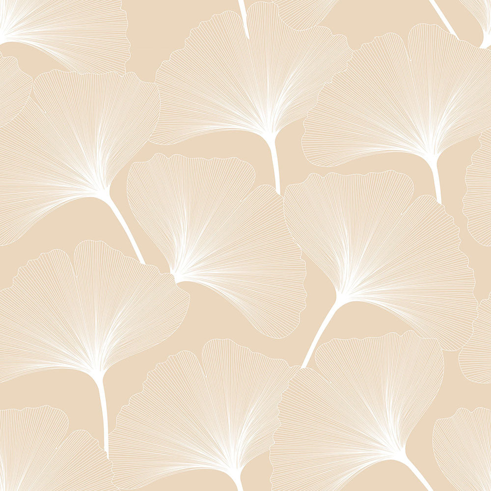 CLASSIC big gingko pattern ivory Wallpaper