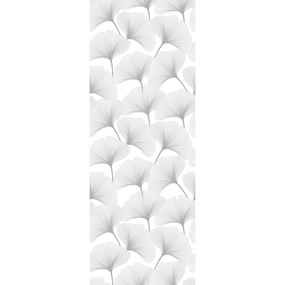 CLASSIC big gingko pattern white Wallpaper