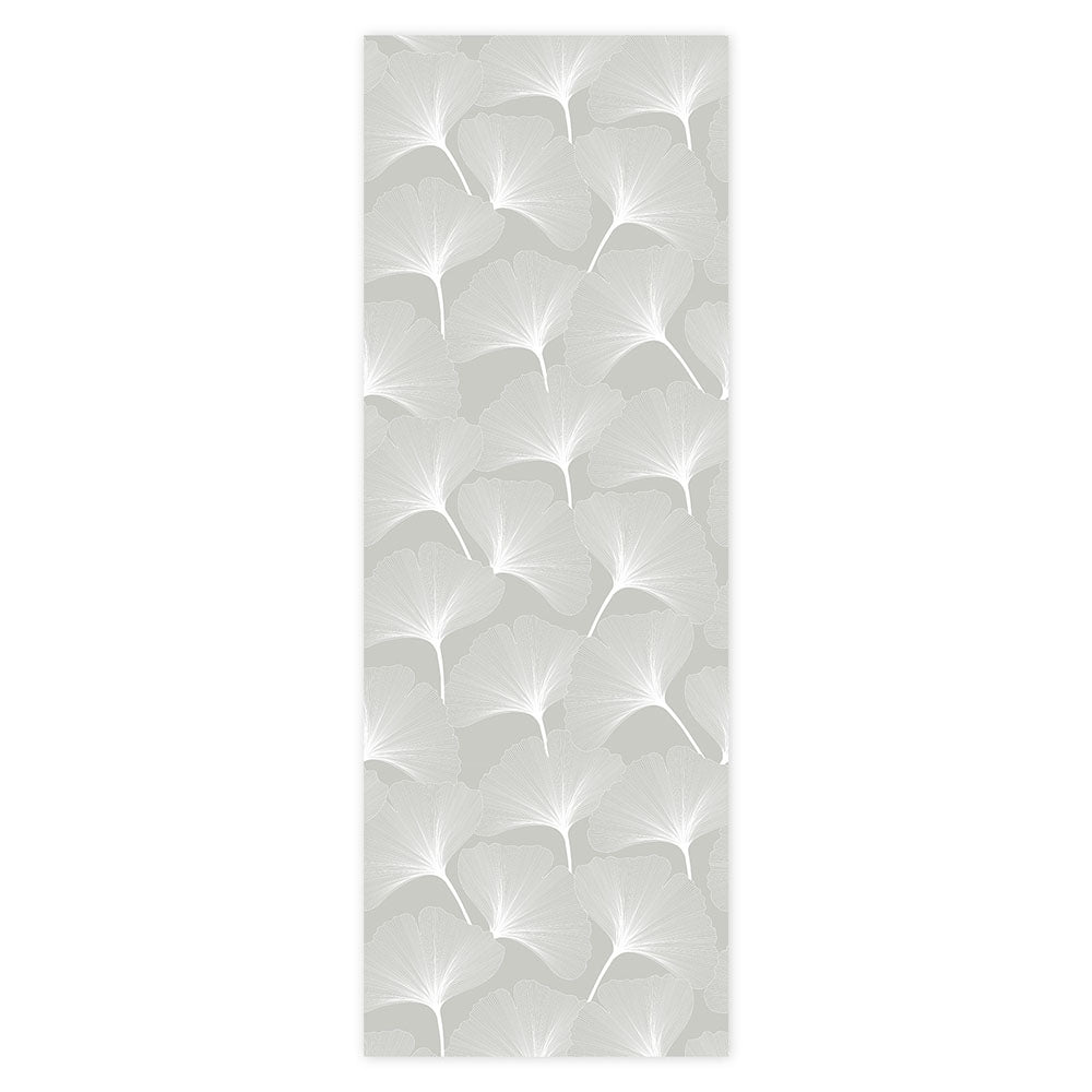 CLASSIC big gingko pattern gray Wallpaper