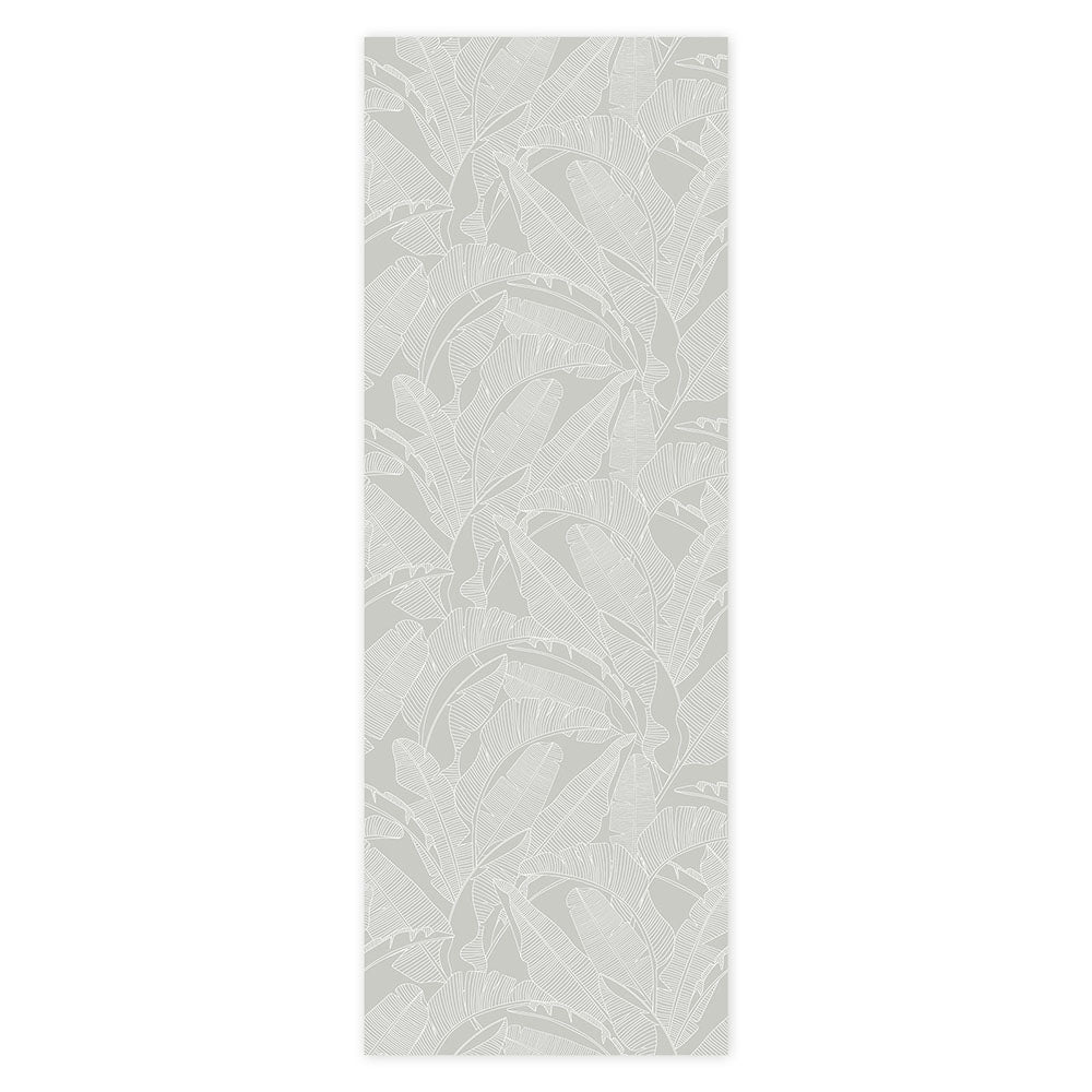 CLASSIC big palm leaves gray Wallpaper