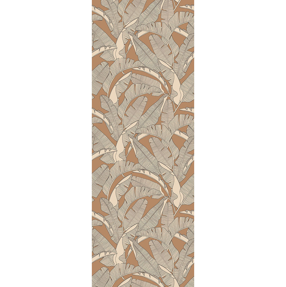 CLASSIC big palm leaves ivory cinnamon Wallpaper