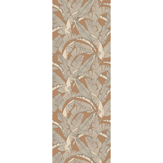 CLASSIC big palm leaves ivory cinnamon Wallpaper