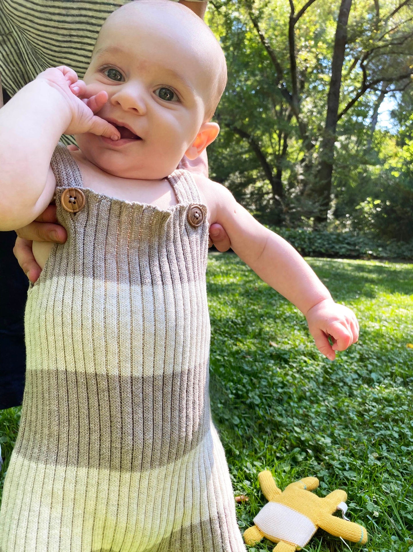 Retro Stripe Dungaree Baby Grows Bayíri 