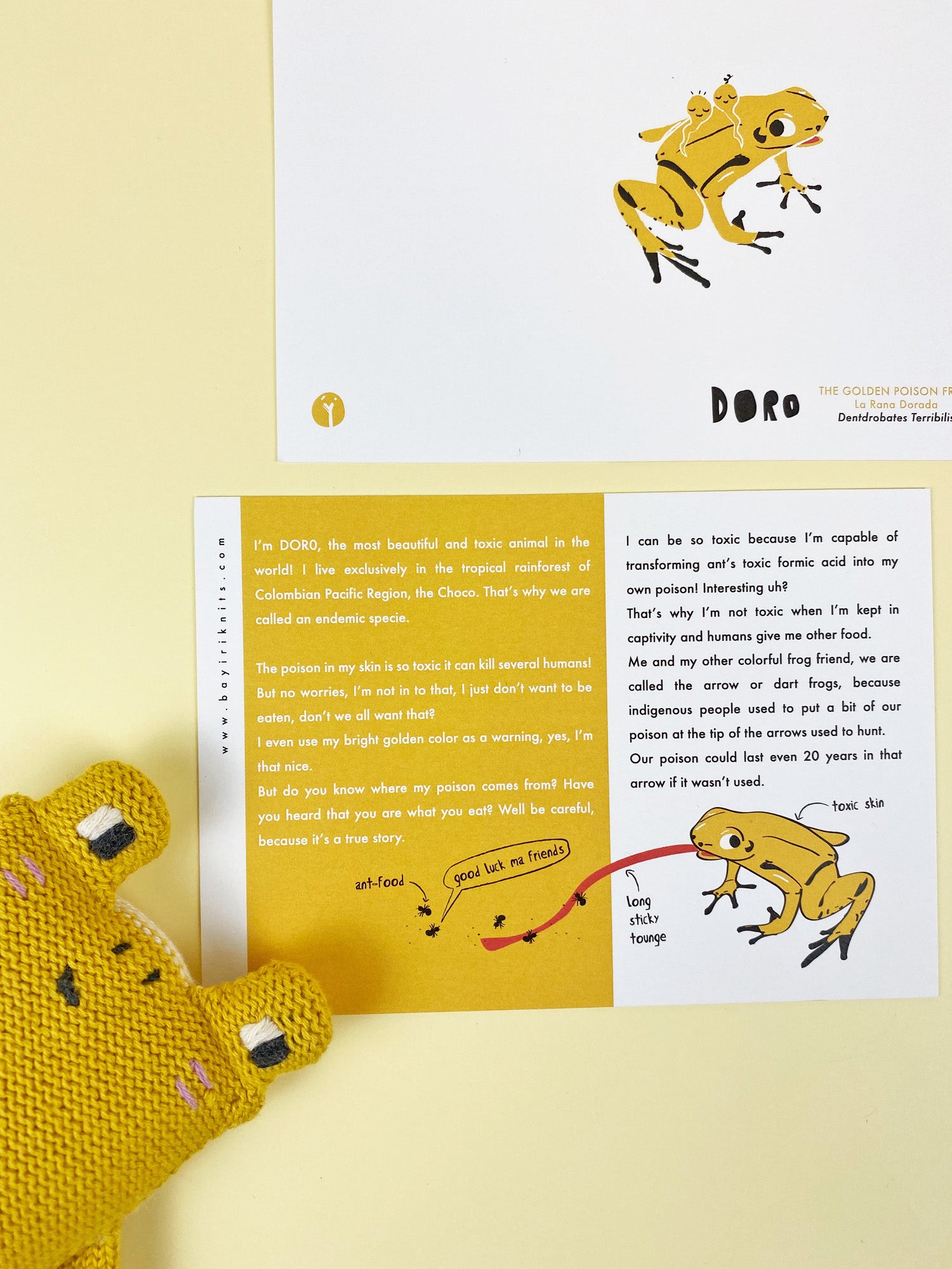 Doro The Golden Poison Frog Cuddly toys Bayíri 