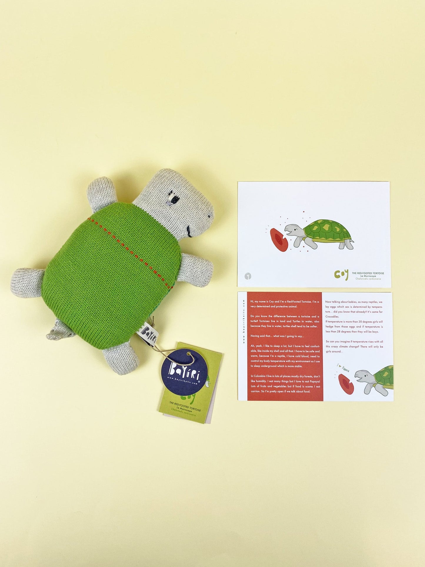 Coy The Red-footed Tortoise Cuddly toys Bayíri 
