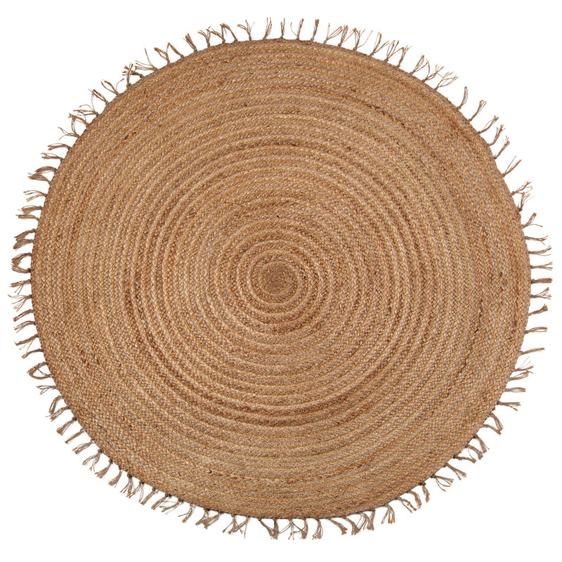 Abha round jute carpet