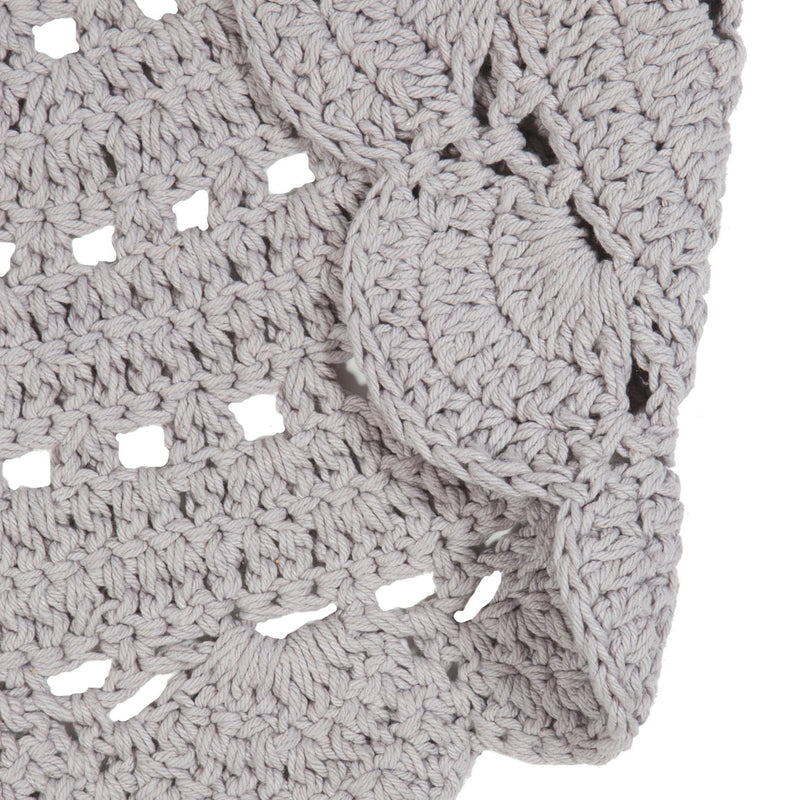 Alma Grey Crochet Child Carpet