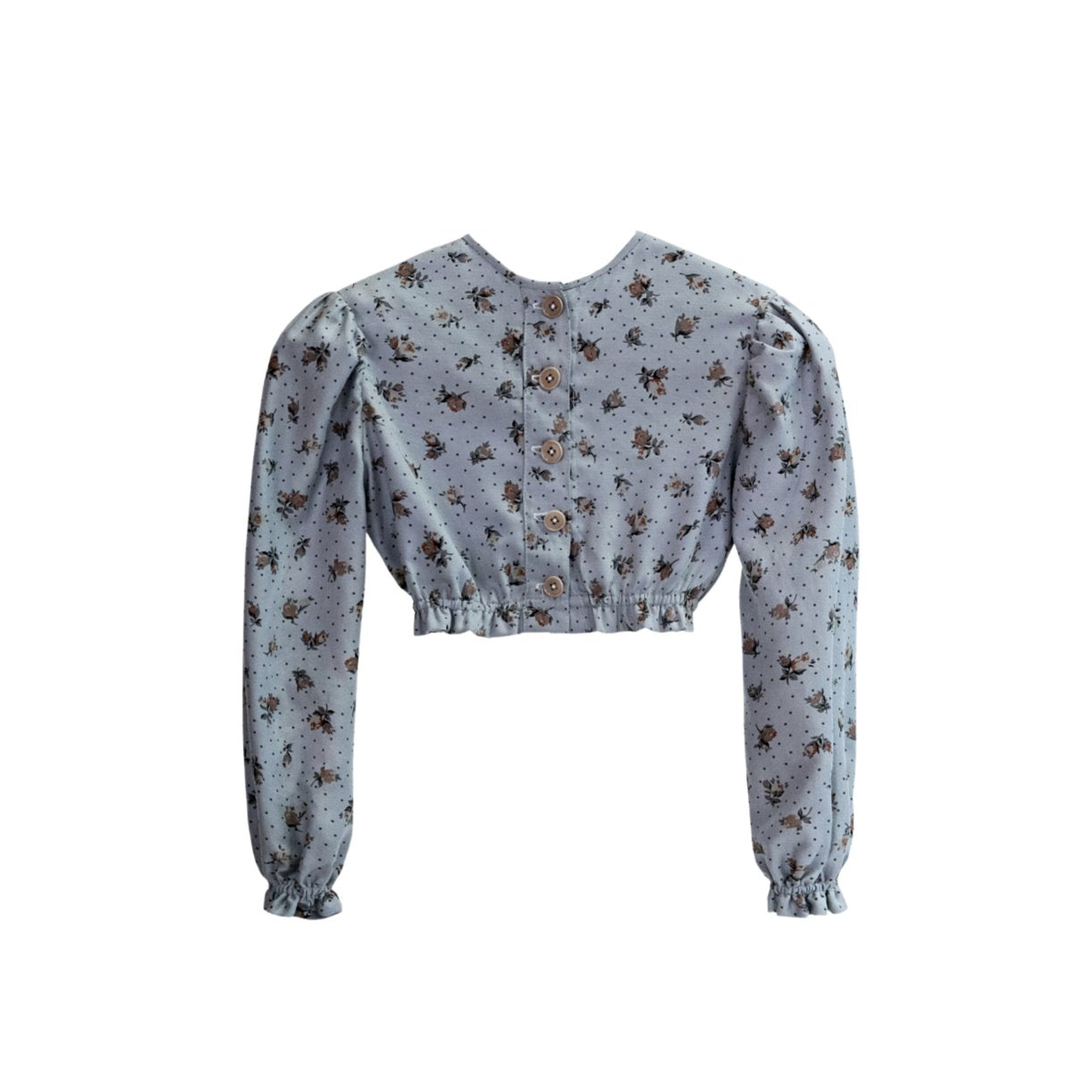 The Ginger Top - Blue Crepe Tops Five of us 