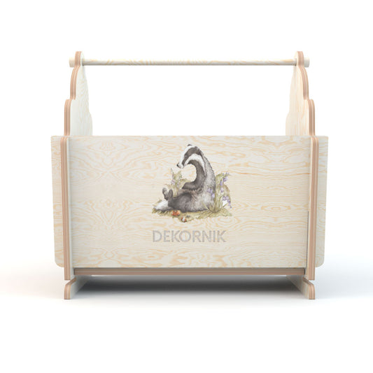 Little helper / organizing basket Cute Forest Animals Badger