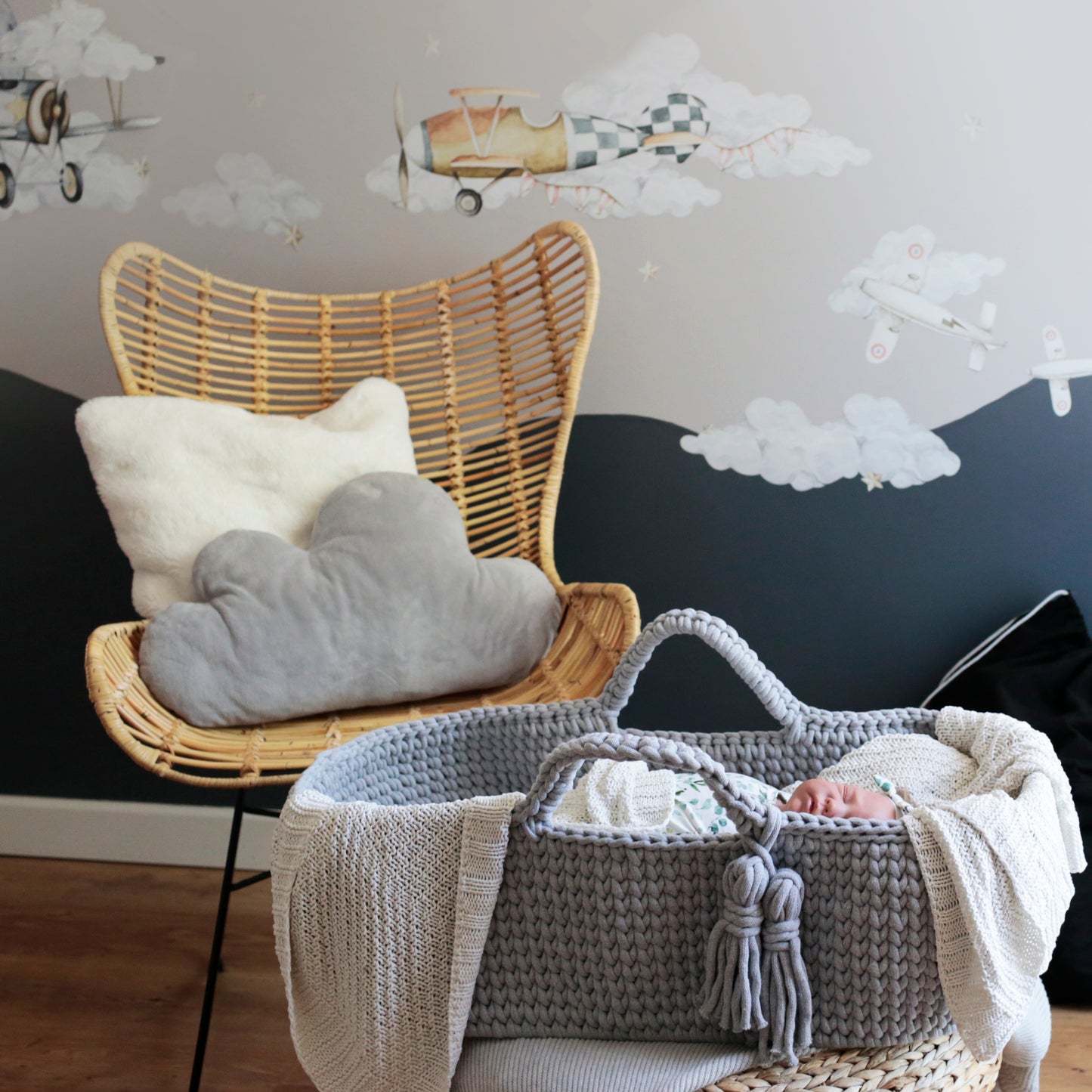Moses Basket - LightGrey