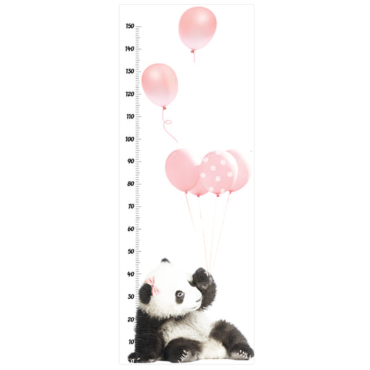PINK PANDA growth chart Wall Sticker