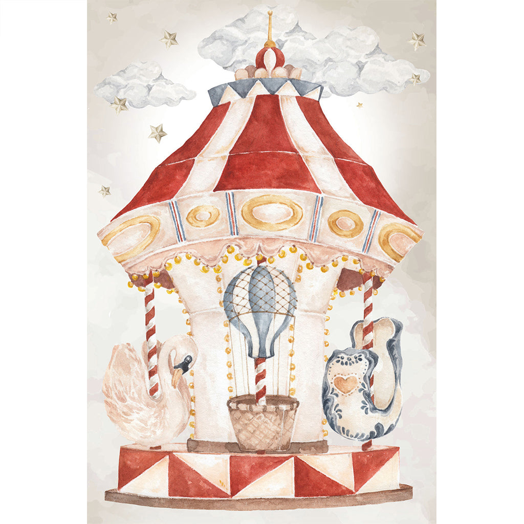 MERRY GO ROUND L Wall Sticker