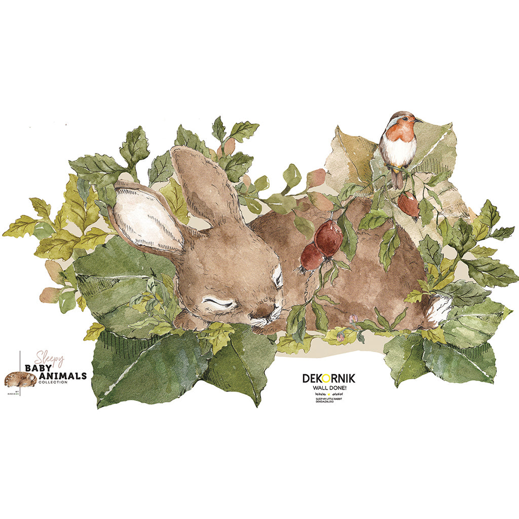 BEHIND THE BED SLEEP MY LITTLE RABBIT L WALLPAPER