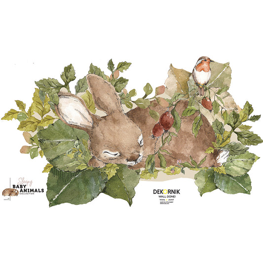 BEHIND THE BED SLEEP MY LITTLE RABBIT L WALLPAPER