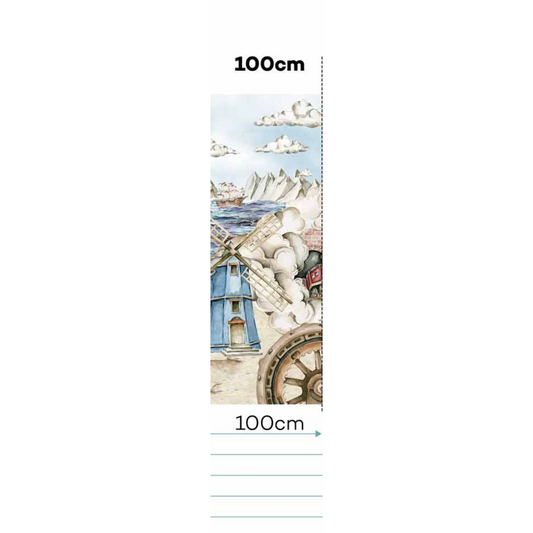 Industrial Evolution Wallpaper / From Past to Future - 100cm