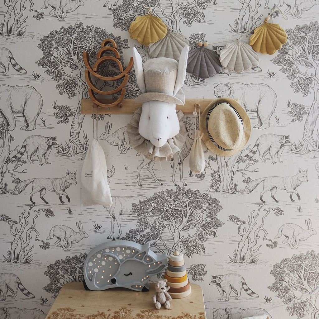 Animals White Wallpaper