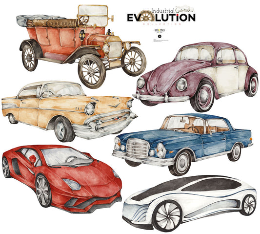 History of Cars / Industrial Evolution Wallpaper