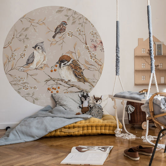 Birds in a Circle L Wall Sticker