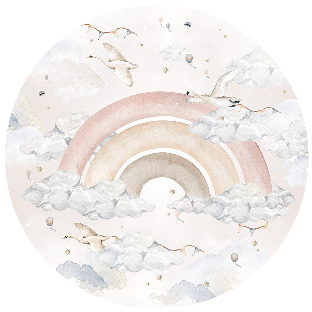 Rainbow in a Circle For Girl L Wall sticker
