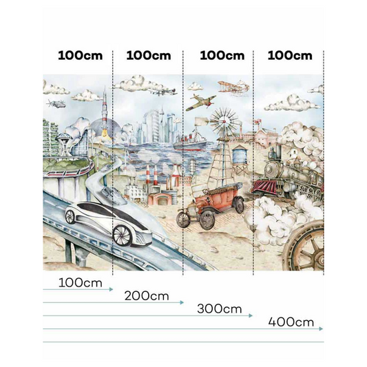 Industrial Evolution Wallpaper / From Future to Past - 400cm