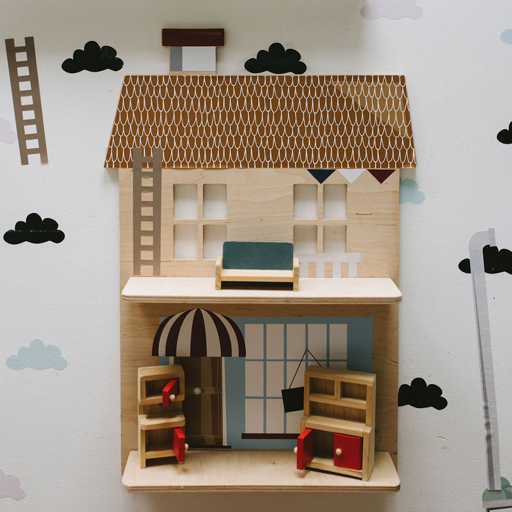 VIVE LA FRANCE WOODEN SHELF