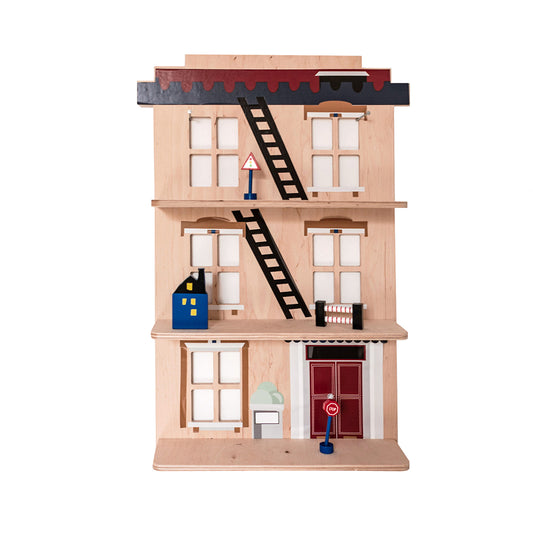 NEW YORK, NEW YORK WOODEN SHELF