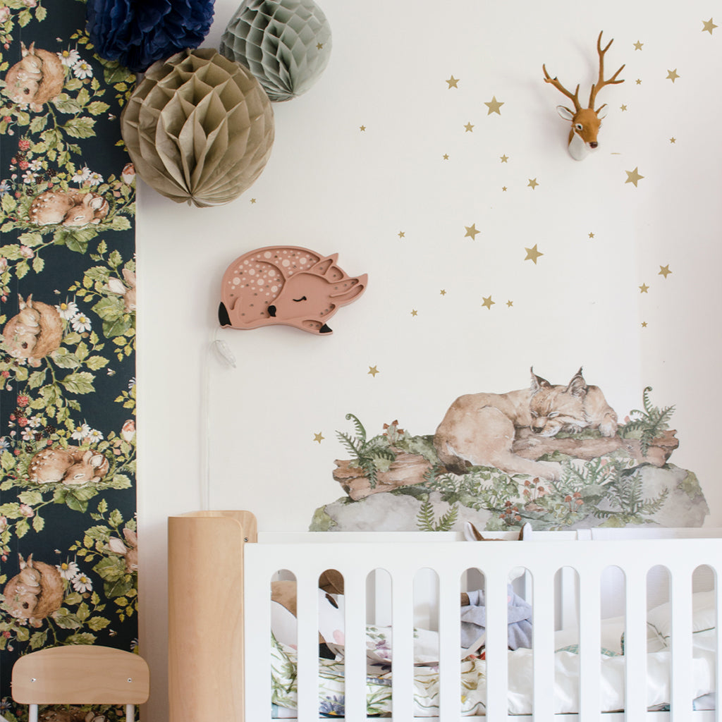 BEHIND THE BED SLEEP MY LITTLE WILD CAT L WALL STICKER