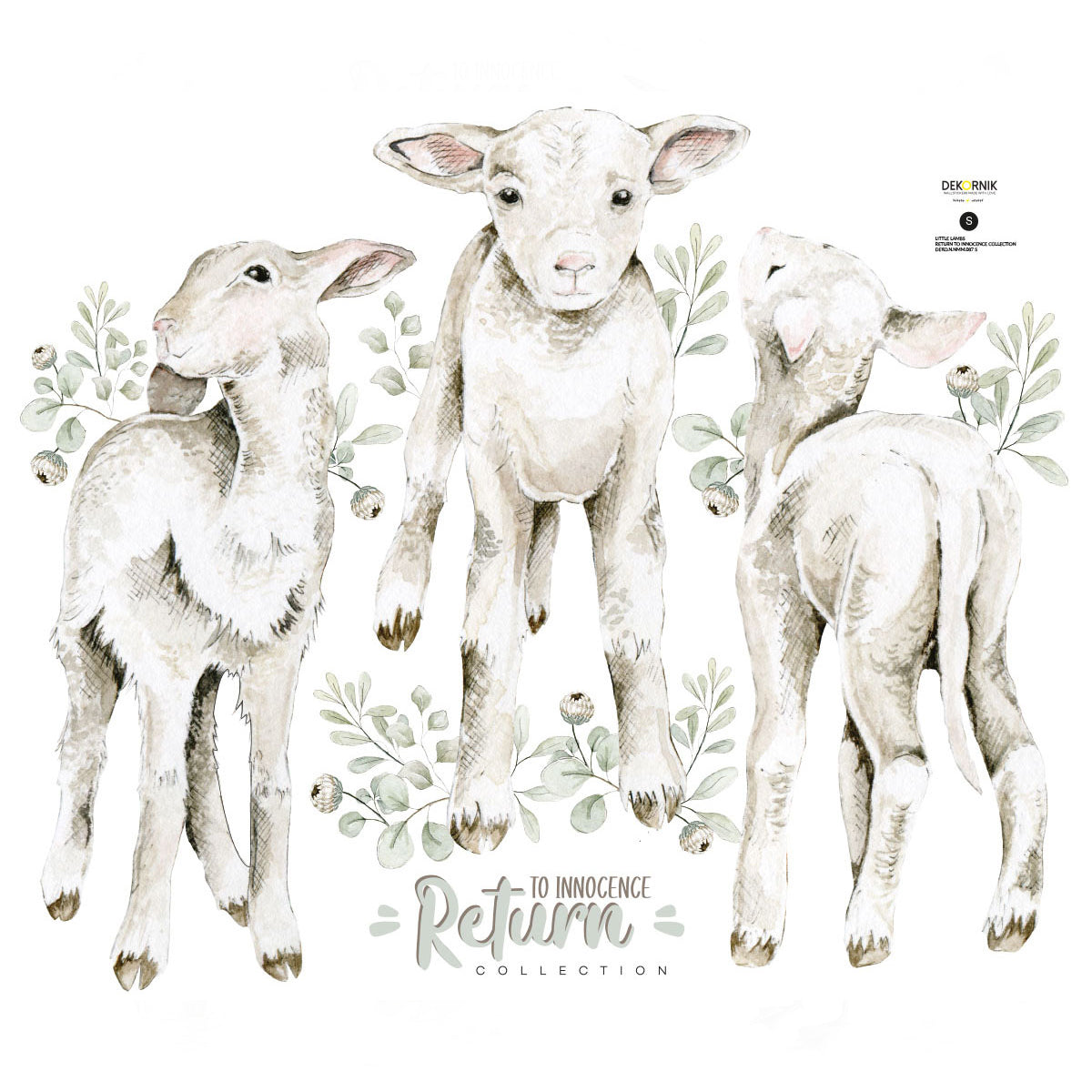 Little Lambs Wall Sticker