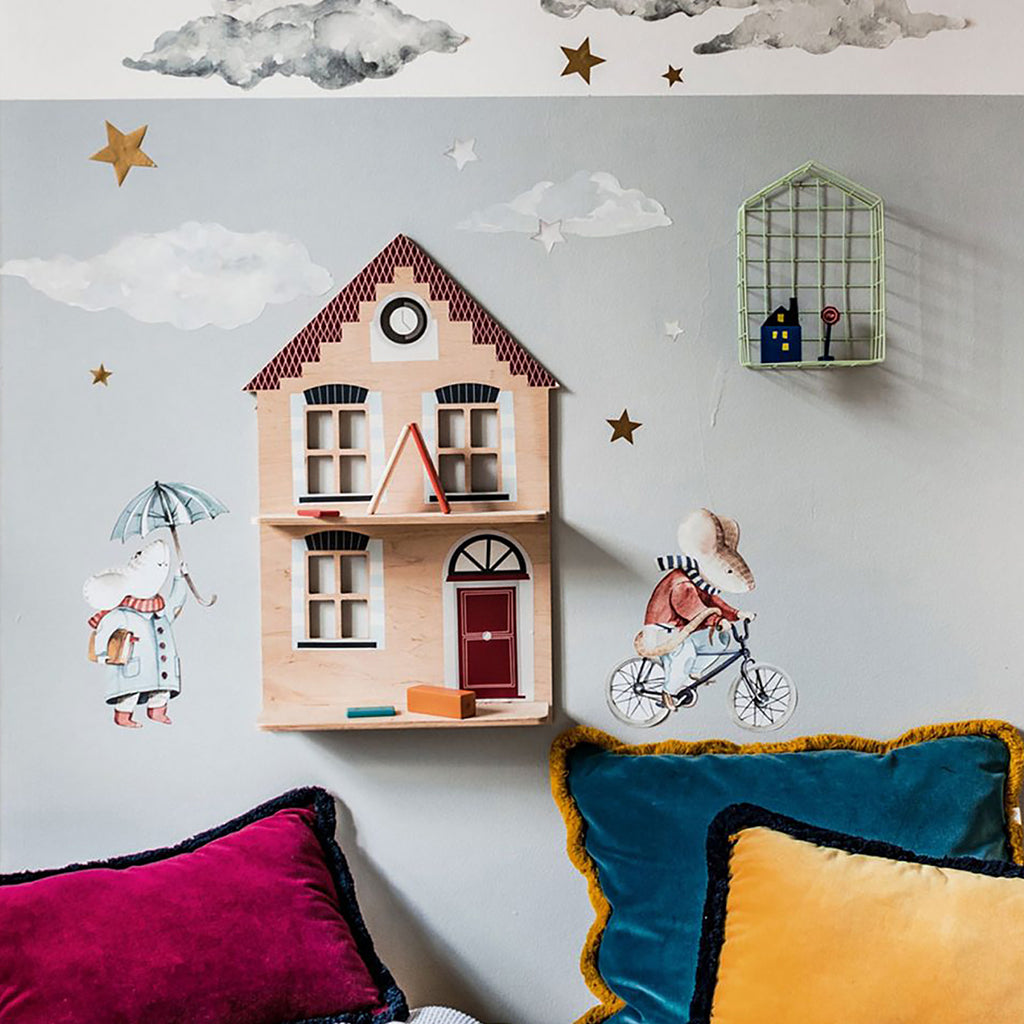 LET'S GO DUTCH WOODEN SHELF