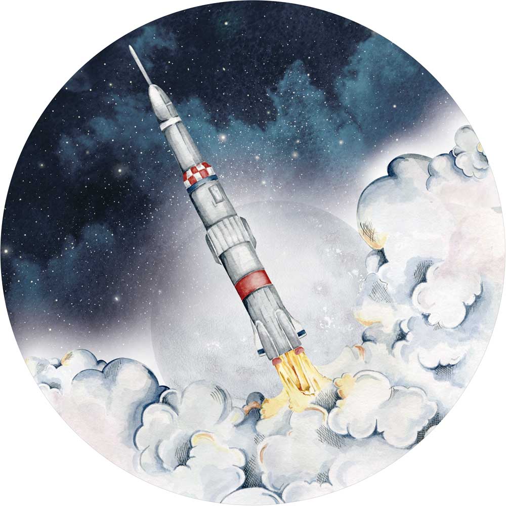 Rocket In A Circle / Industrial Evolution - Large Wallpaper