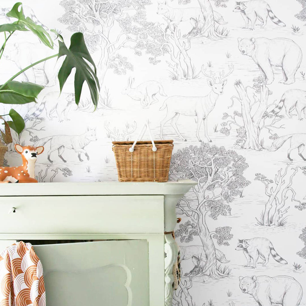 Animals White Wallpaper