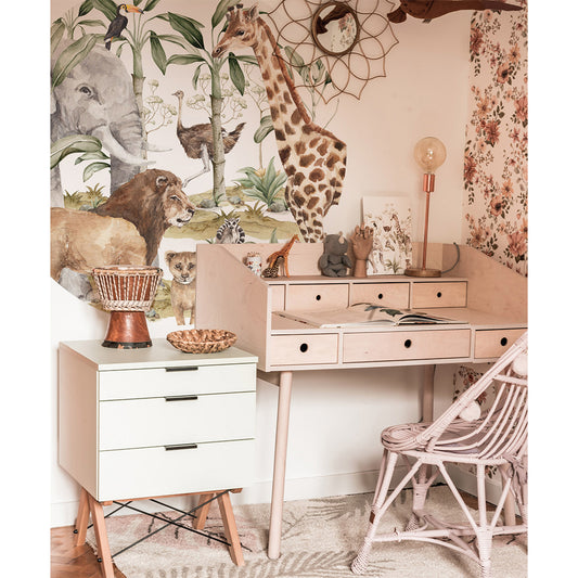 Savanna World in a Circle L Wall sticker