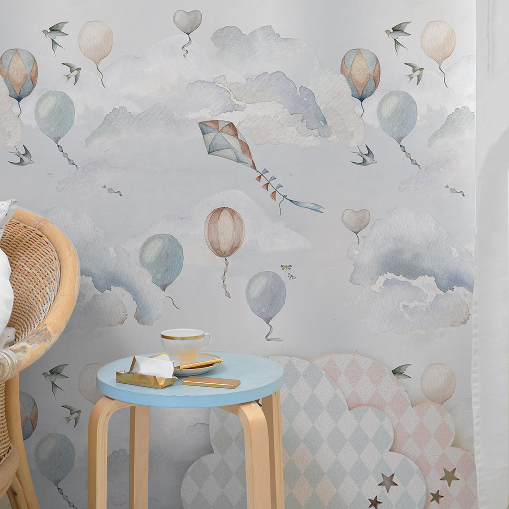 Balloons Fairytale Wallpaper