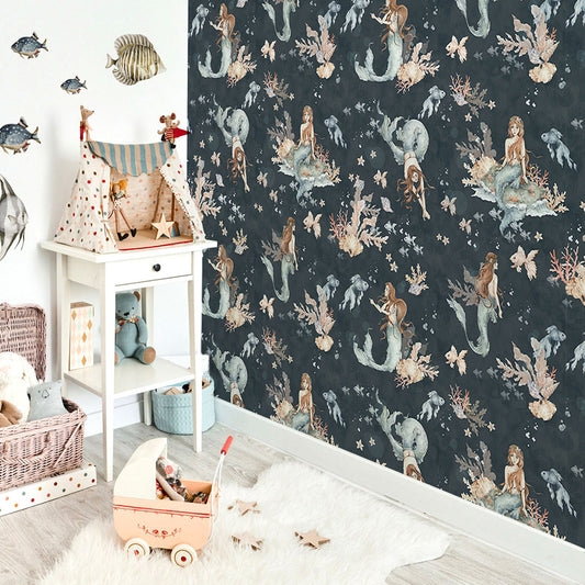Mermaids in Sea Depths wallpaper