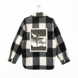 Oversized checked shirt