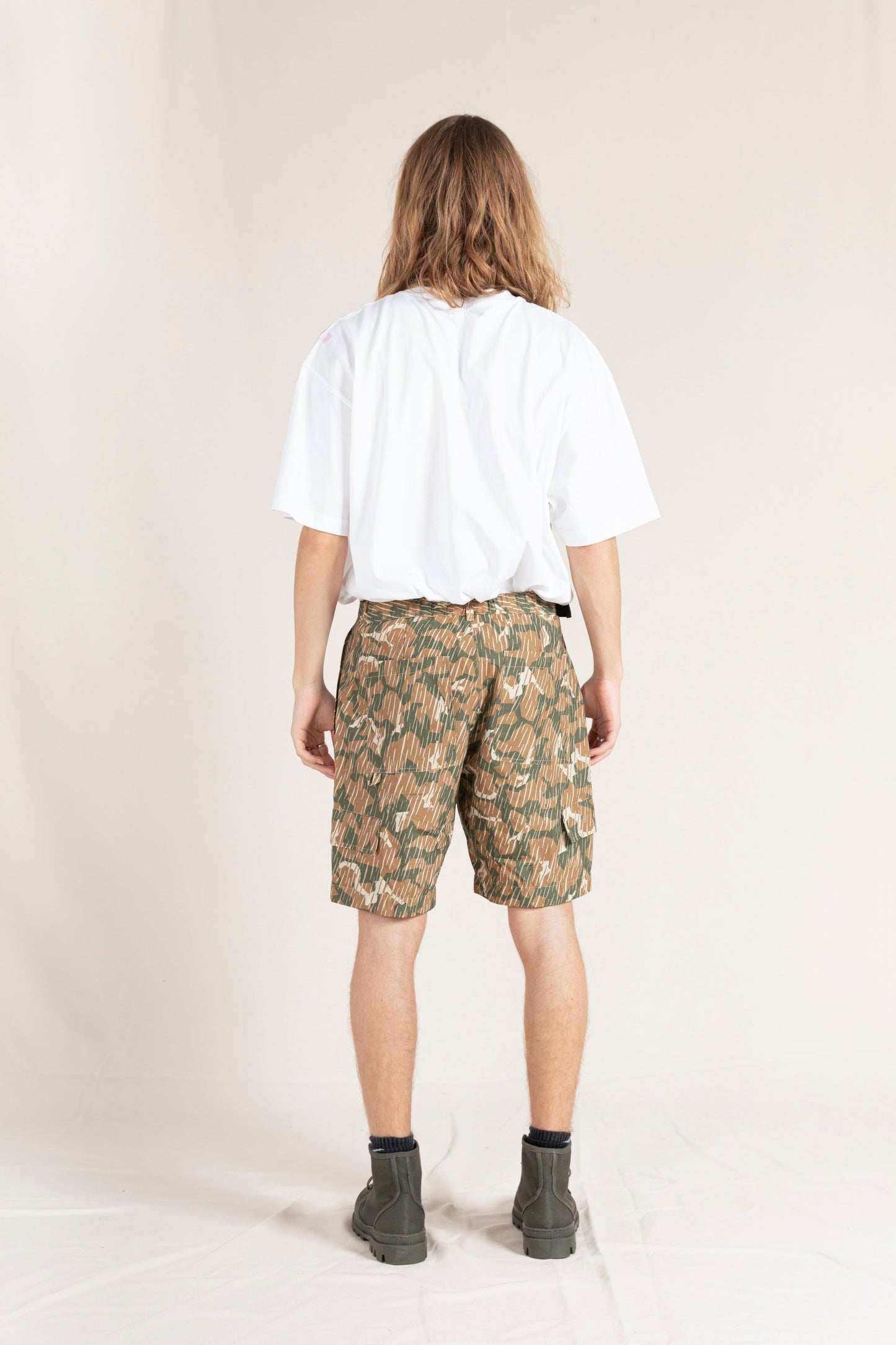 ALVIN Khaki  Camo - Multi-pocket Bermuda Shorts | Women