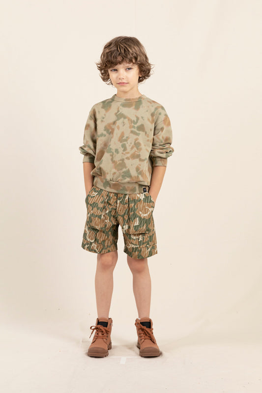 ALVIN Khaki  Camo - Multi-pocket Bermuda Shorts | Women