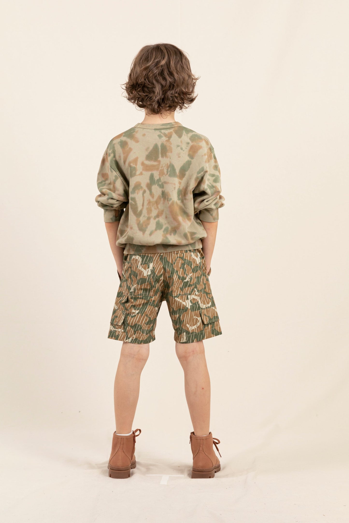 ALVIN Khaki  Camo - Multi-pocket Bermuda Shorts