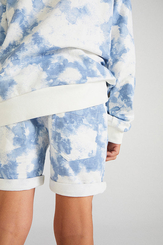 Ancla Blue tie dye shorts Shorts Pinata Pum 