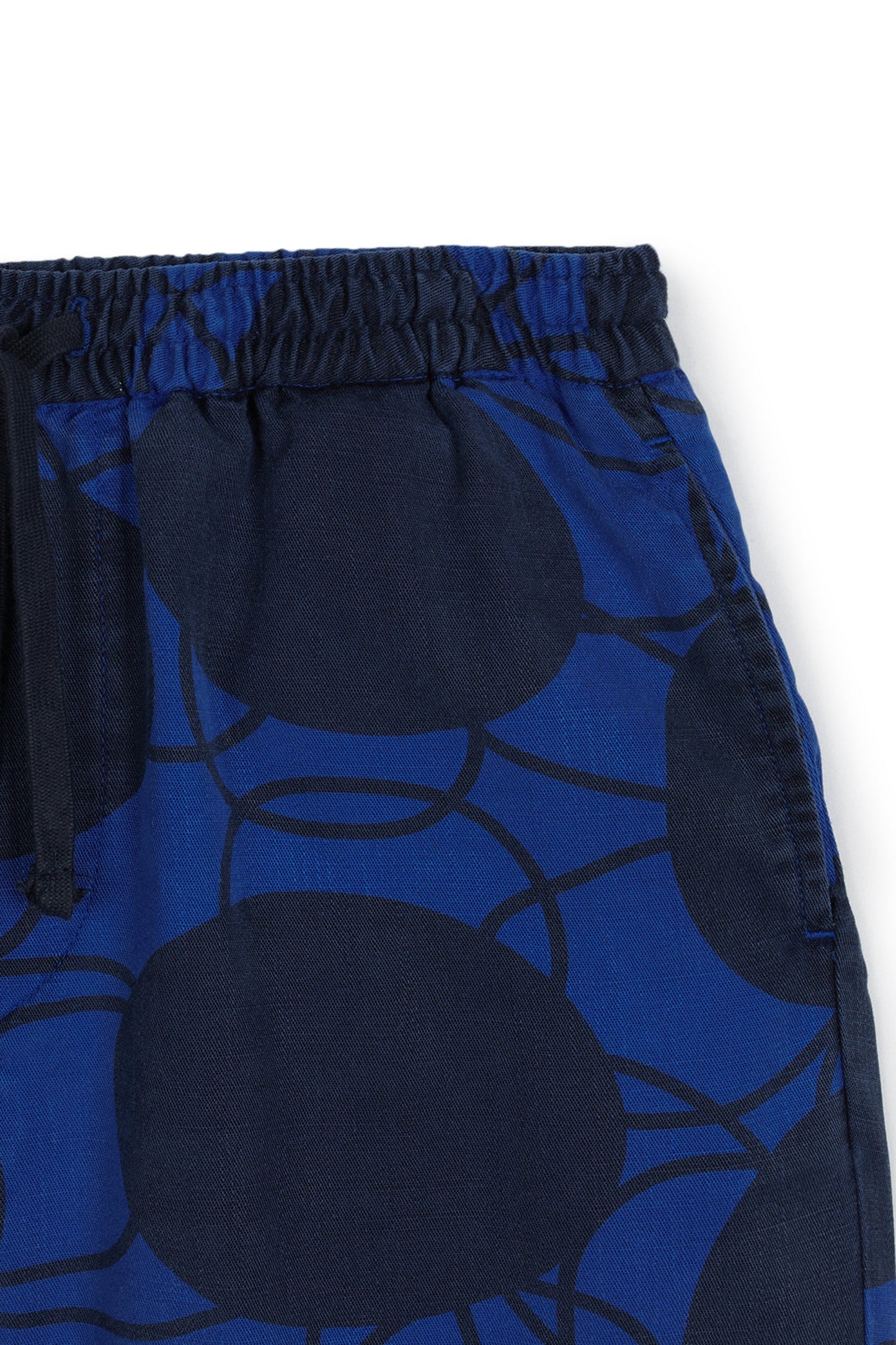 Anselmo Retro Flowers Blue SHORTS Wolf & Rita 