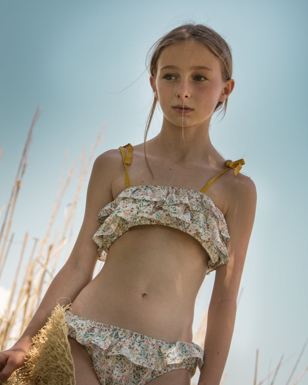 Ariel Bikini Garden Print Swimwear Cosmosophie 