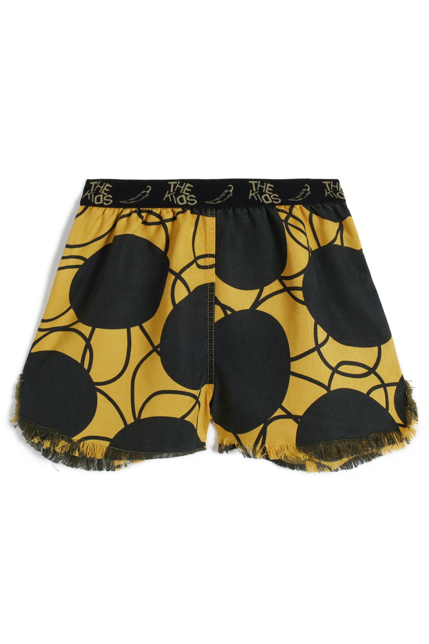 Augusto Retro Flowers Yellow SHORTS Wolf & Rita 