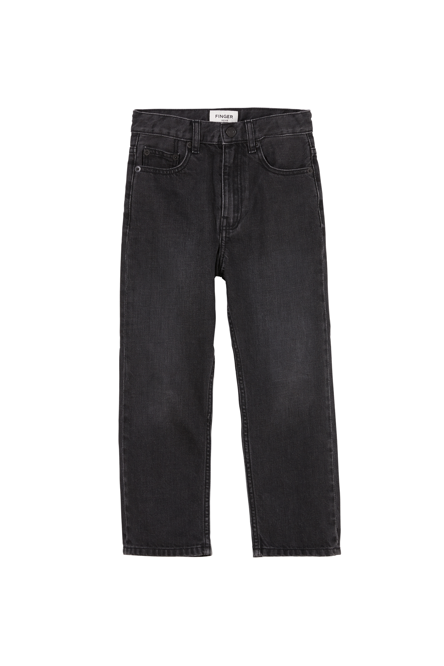 AUSTIN Black Denim - 5-Pocket Loose Fit Jeans