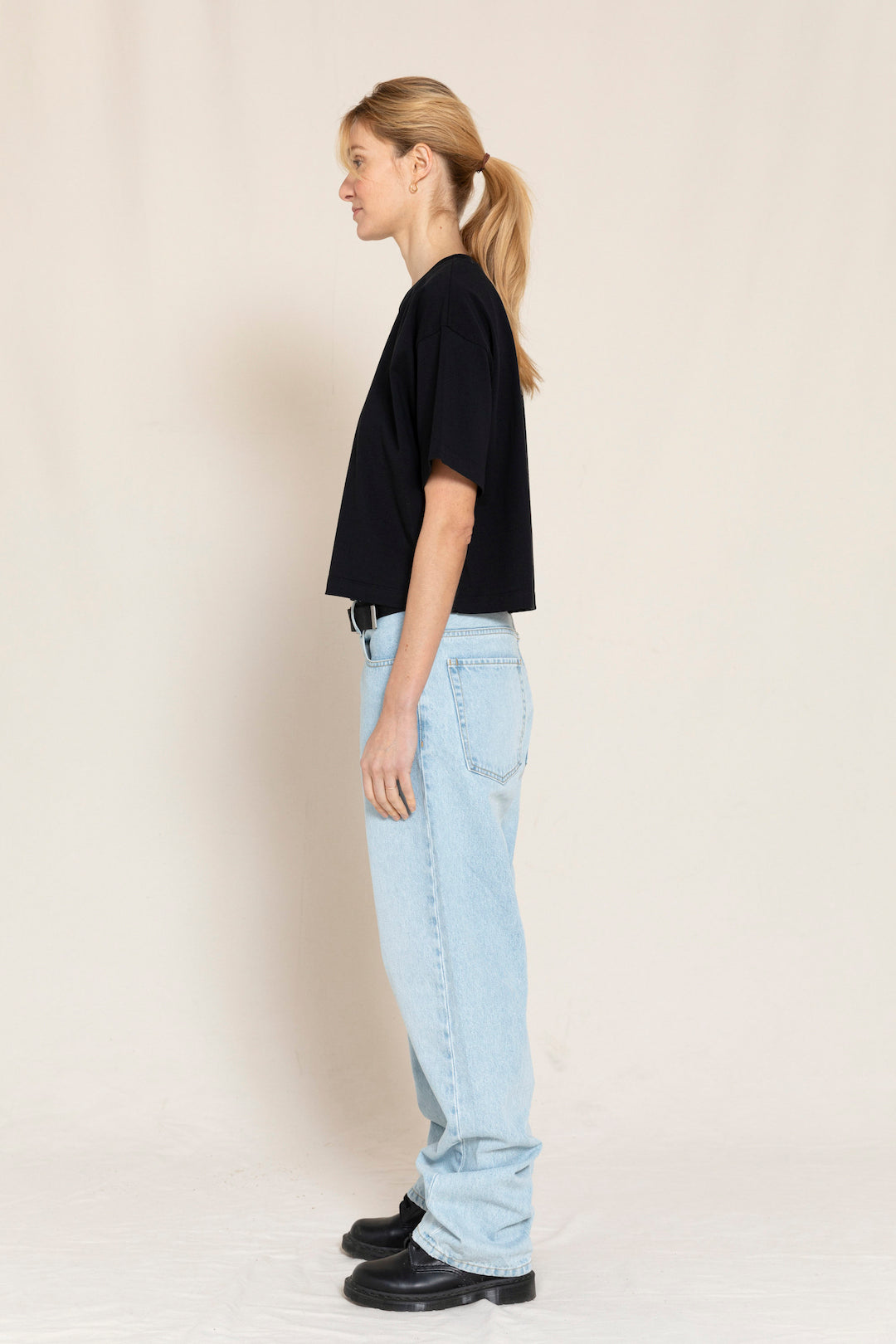 AUSTIN Super Bleached Blue - 5-Pocket Loose Fit Jeans