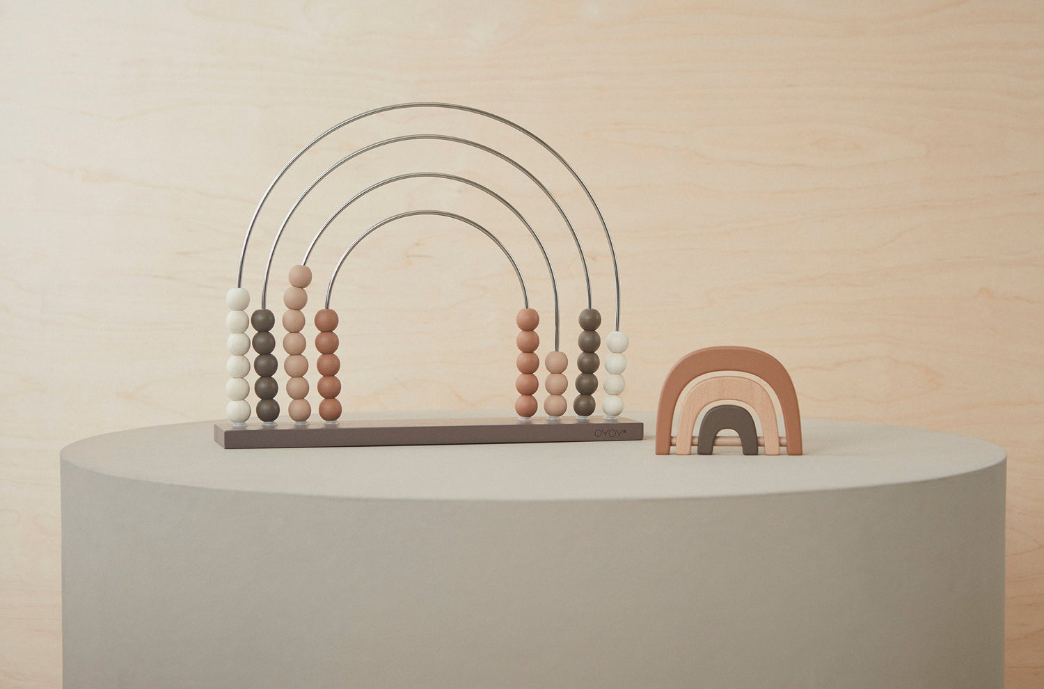 Abacus Rainbow - Dark Wooden Toys OYOY 