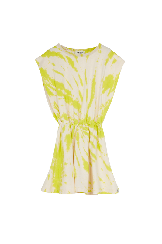 BILLIE Fluo Lime Tie & Dye - Sleeveless Dress